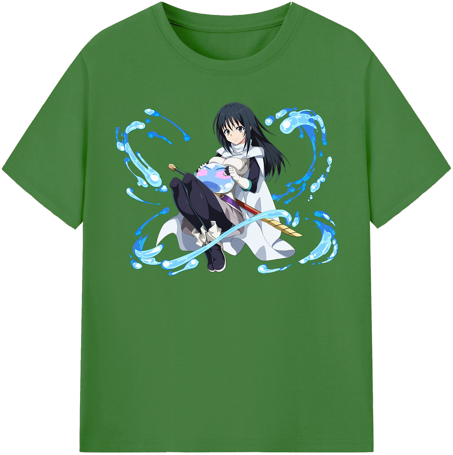 （画像用） 転スラ Regarding Reincarnated to Slime レディースカジュアルプリントTシャツ（綿100％）